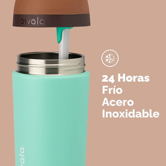 Owala Kids Flip de 14oz. / Verde menta con Café
