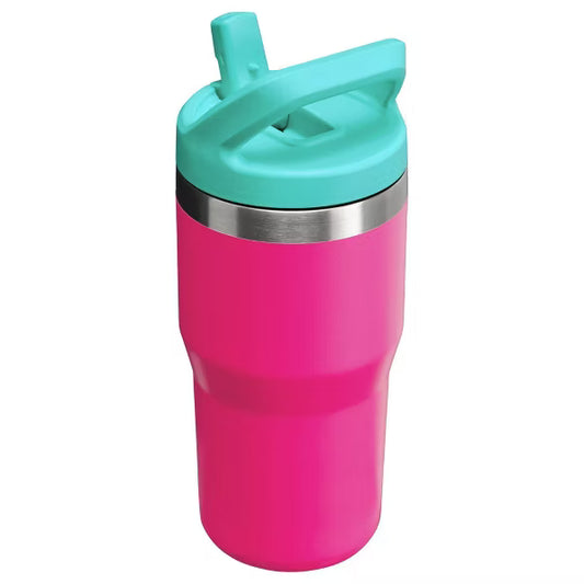 Stanley - Flip Straw Tumbler de 20 oz. / Fucsia con aqua