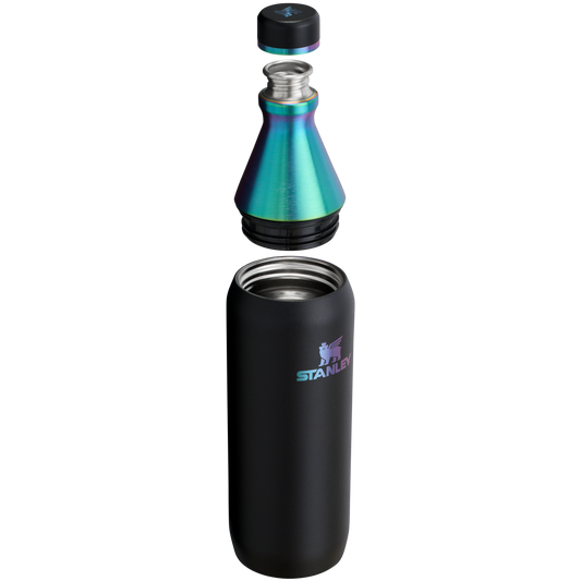 Stanley - Slim Bottle de 20 oz. / Negro Cromado