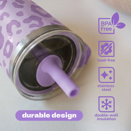 YAYA - My 1st Tumbler de 12 oz. / Morado con animal print