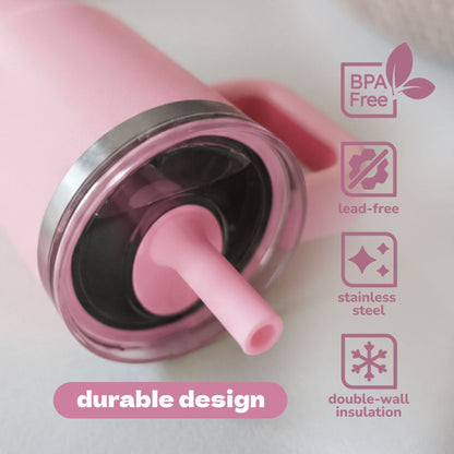 YAYA - My 1st Tumbler de 12 oz. / Rosado con Flores