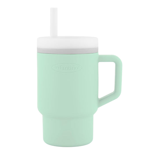 Infantino - Tumbler de Silicona de 9oz. / Verde menta