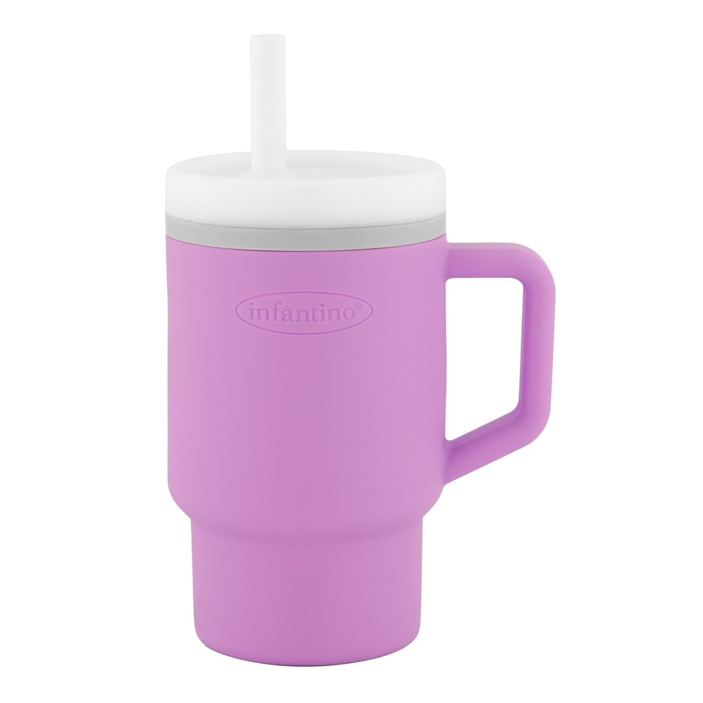 Infantino - Tumbler de Silicona de 9oz. / Morado lila