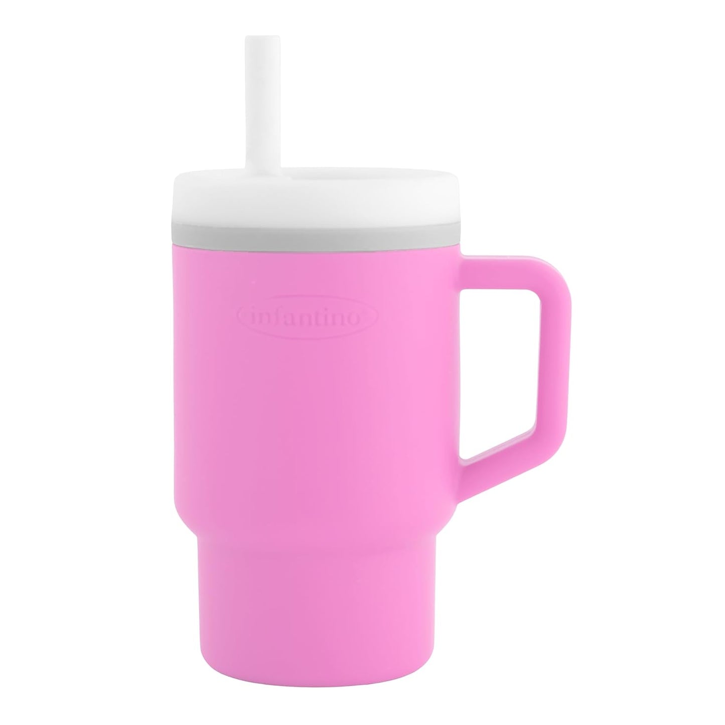 Infantino - Tumbler de Silicona de 9oz. / Rosado