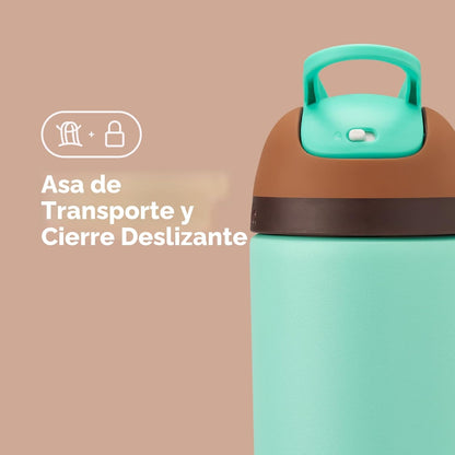 Owala Kids Flip de 14oz. / Verde menta con Café