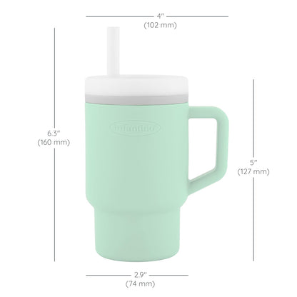 Infantino - Tumbler de Silicona de 9oz. / Verde menta