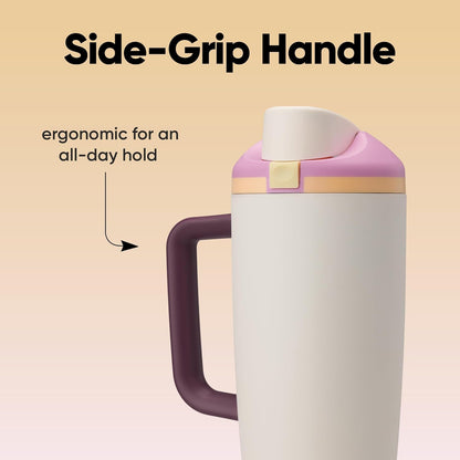 Owala - FreeSip Tumbler de 40oz. / Crema con rosado