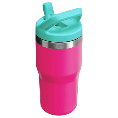 Stanley - Flip Straw Tumbler de 20 oz. / Fucsia con aqua
