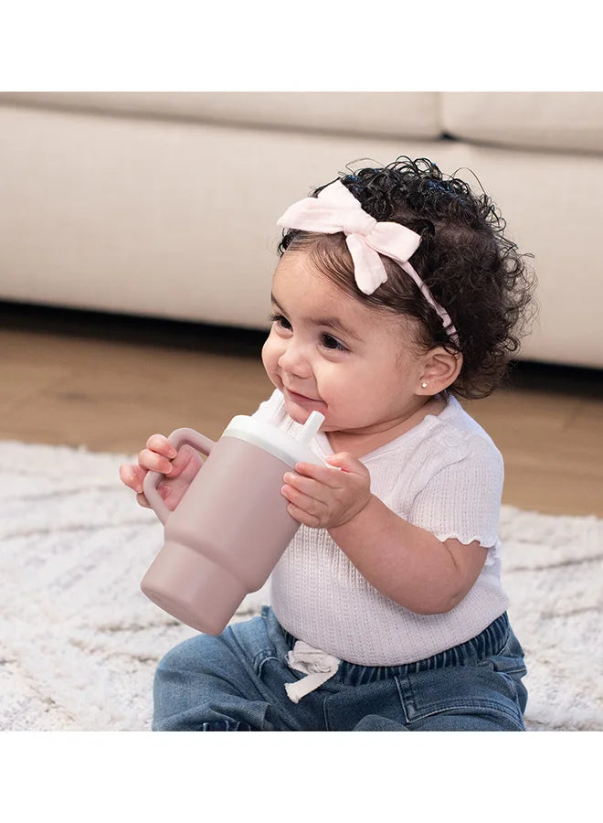 Infantino - Tumbler de Silicona de 9oz. / Rosa vieja