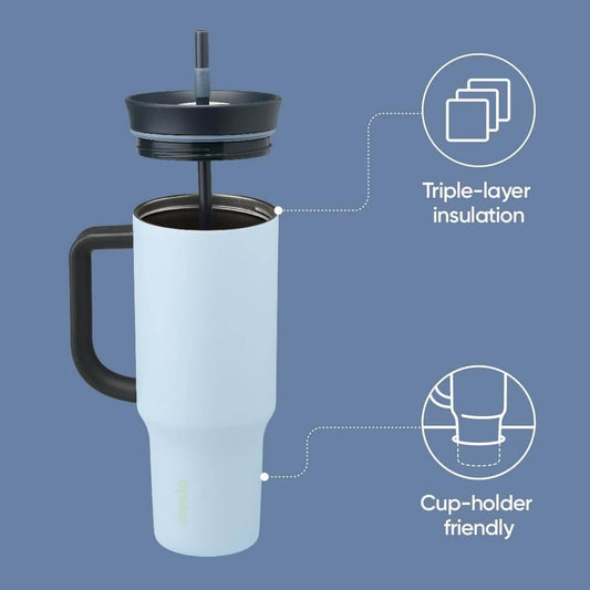 Owala - Tumbler de 40oz. / Azul grisaceo