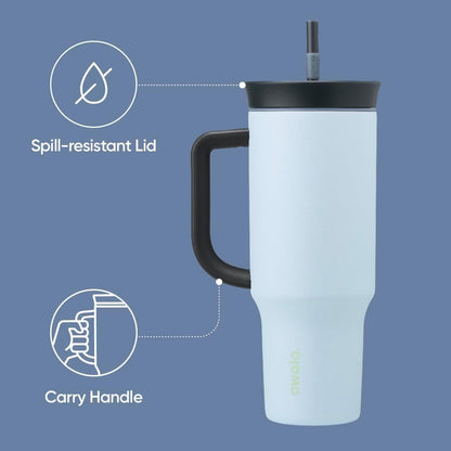 Owala - Tumbler de 40oz. / Azul grisaceo