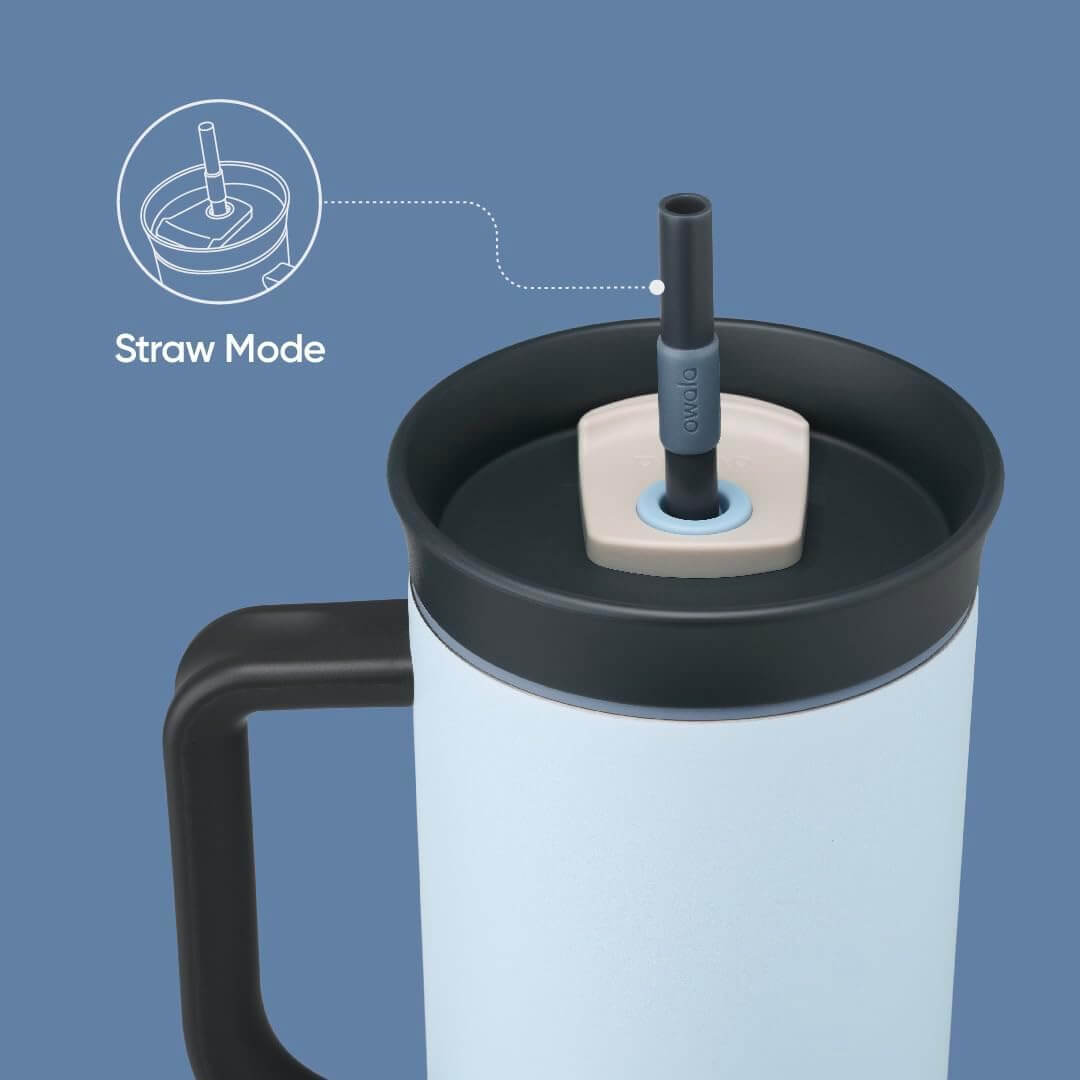 Owala - Tumbler de 40oz. / Azul grisaceo