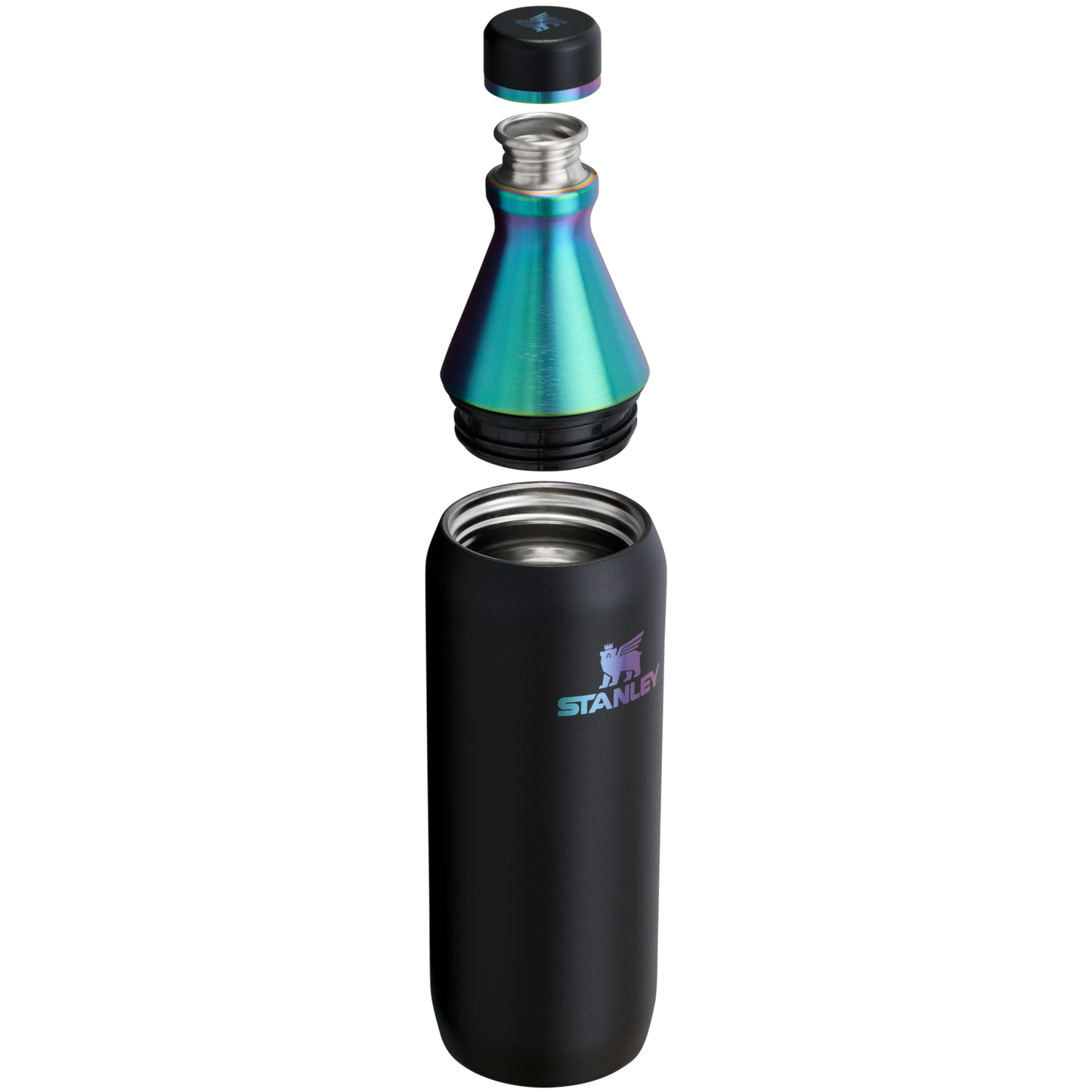 Stanley - Slim Bottle de 20 oz. / Negro Cromado