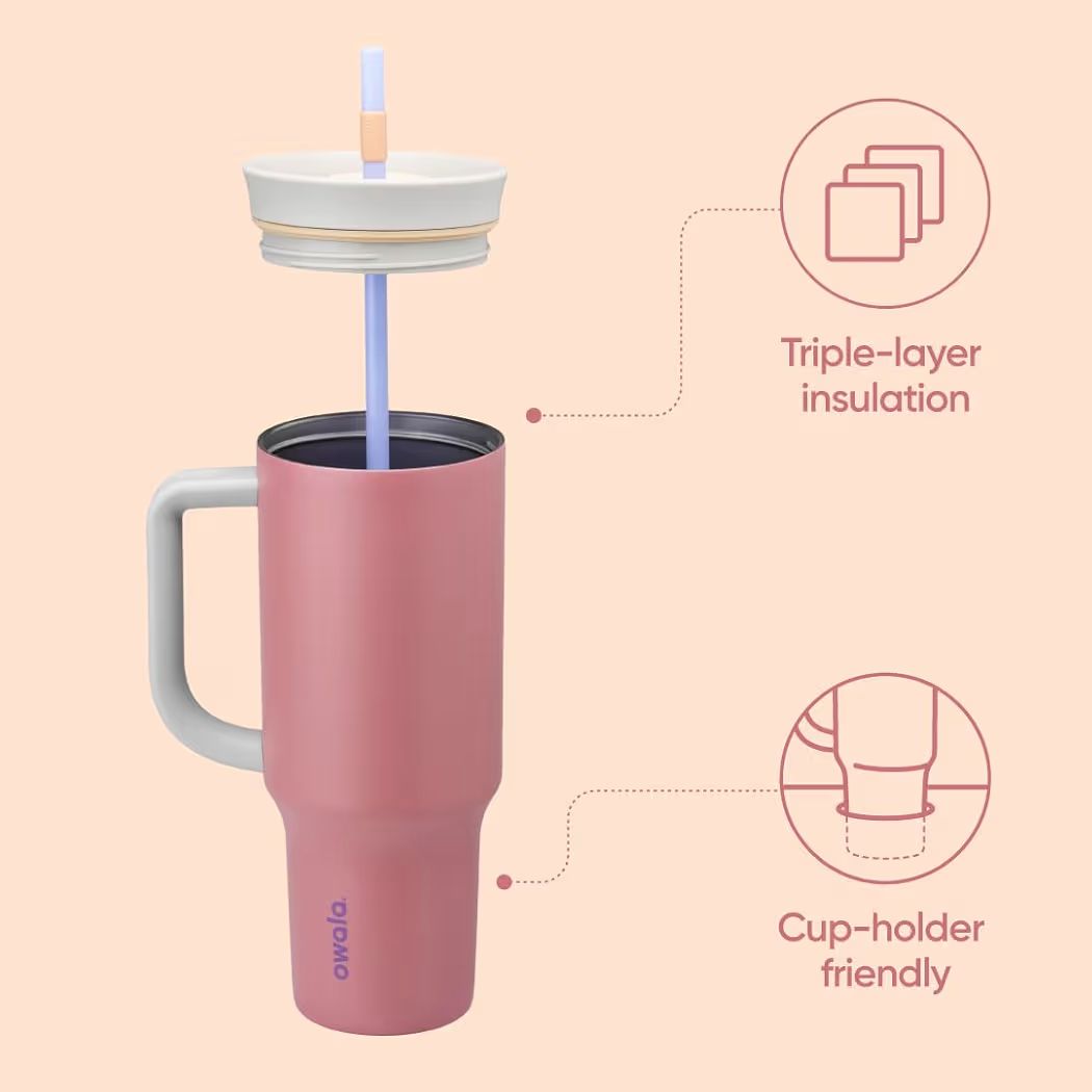 Owala - Tumbler de 40oz. / Amarillo tropical