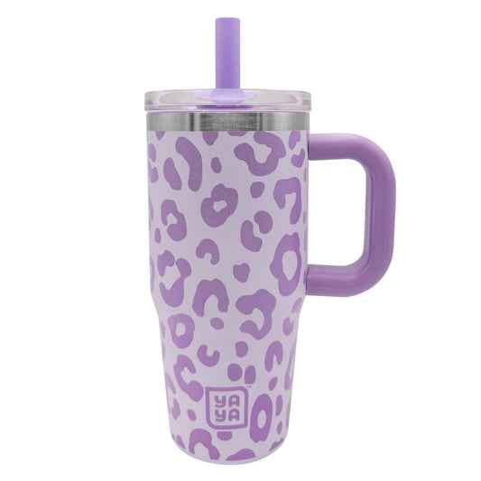 YAYA - My 1st Tumbler de 12 oz. / Morado con animal print