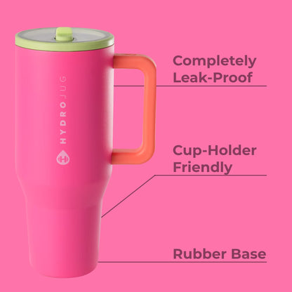 Hydrojug - Traveler de 40oz. / Fucsia