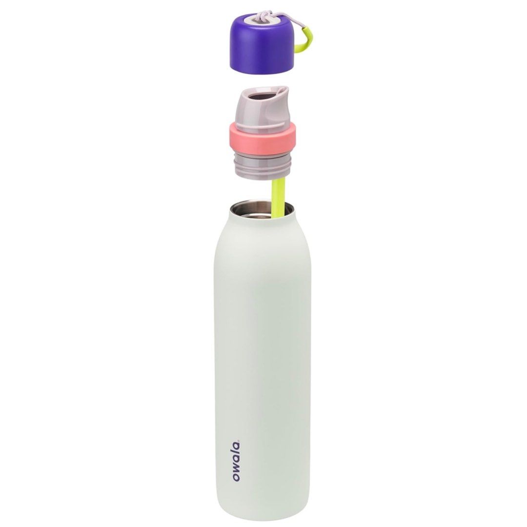 Owala - FreeSip Twist de 24oz. / Blanco con Morado