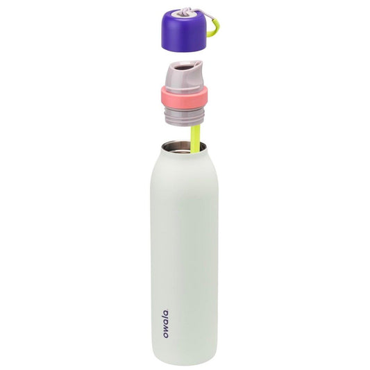 Owala - FreeSip Twist de 24oz. / Blanco con Morado